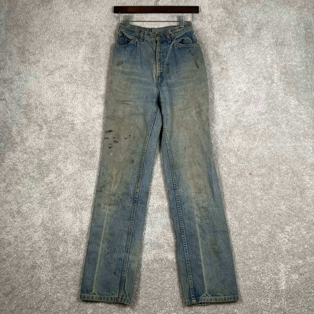 Vintage Levi Jeans Women 14 Blue Vintage Orange Tab High Rise Straight Leg USA